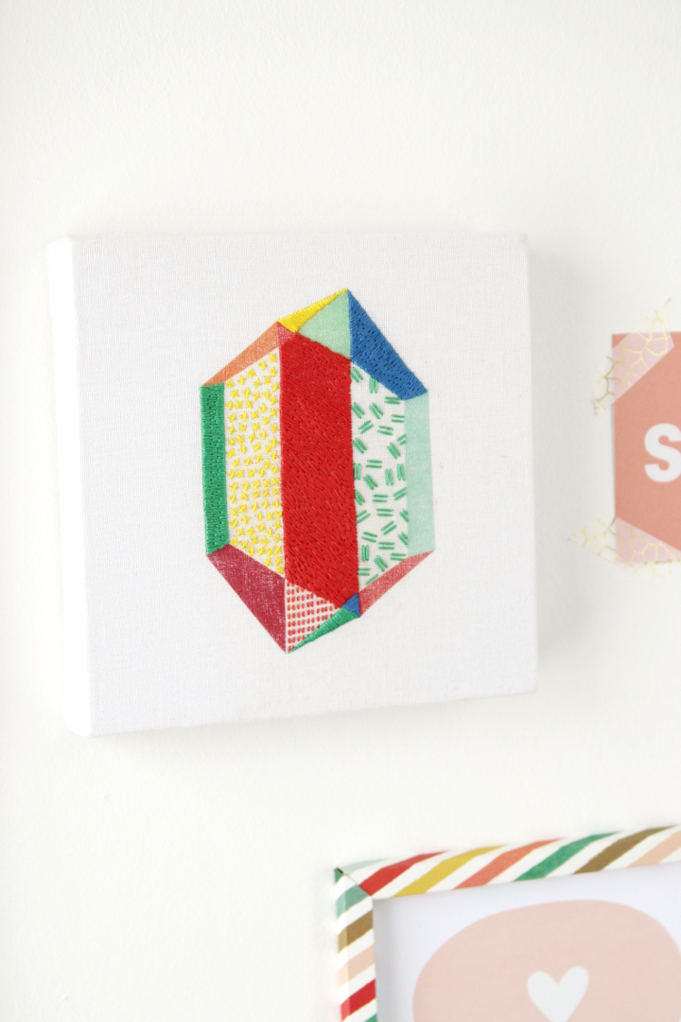 DIY EMBROIDERED WALL ART. Gathering Beauty