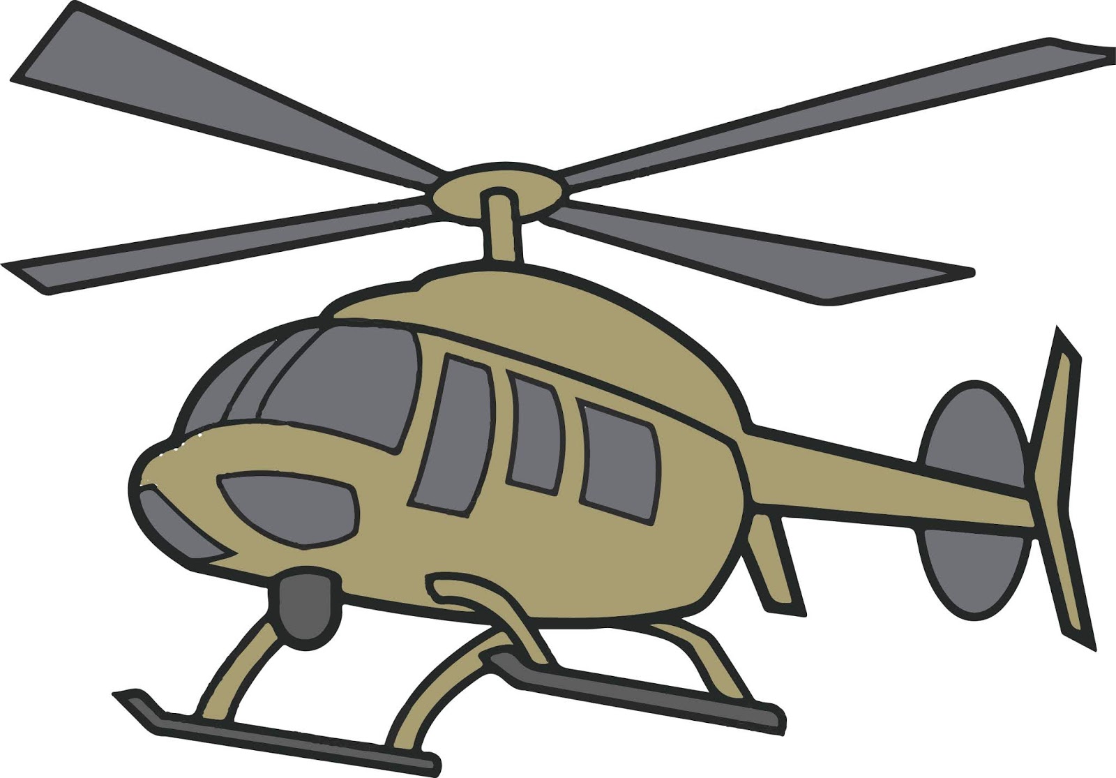 Cartoon- helicopter