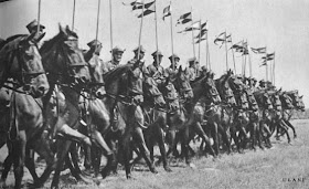 Polish Uhlans in riding formation 1939 Poland