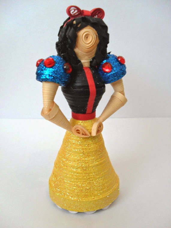 3D paper quilling Disney characters craft art ideas