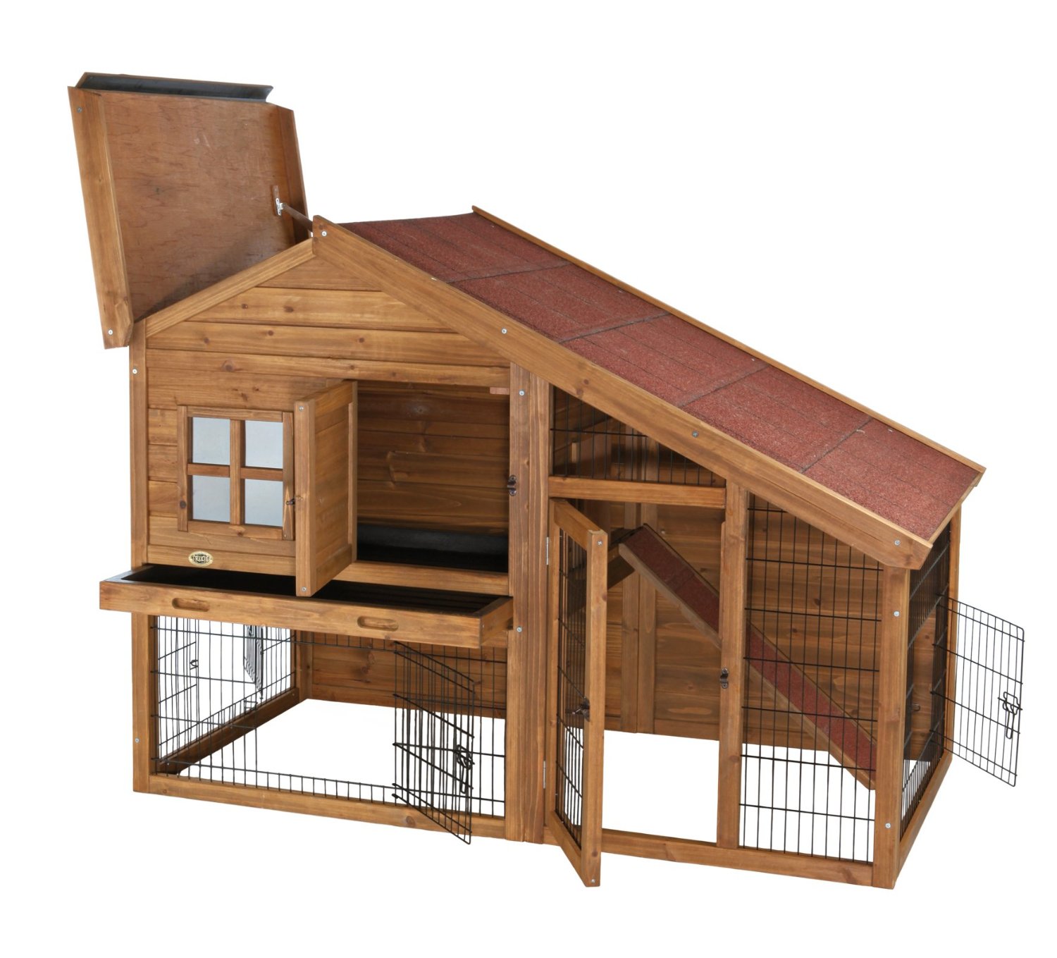Rabbit Pet Lover TRIXIE Pet Products Rabbit Hutch with a View, 59.25 x