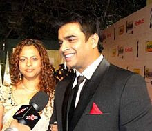 Madhava and Sarita at  Filmfare Awards
