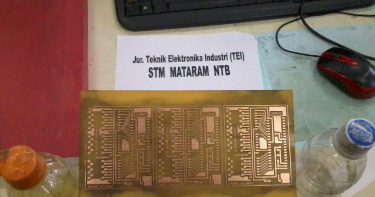 Mataram Kita: CARA MUDAH MEMBUAT JALUR PCB MENGGUNAKAN SETERIKA LISTRIK