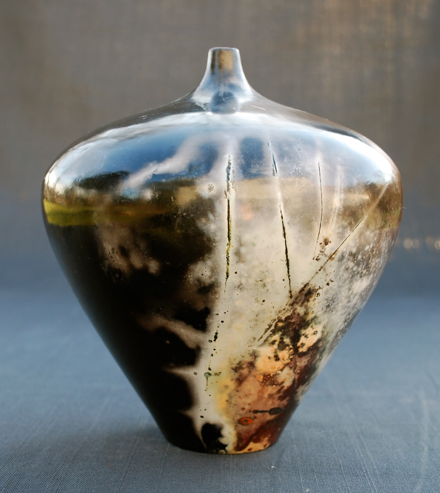 Cpcarlsonpottery PIT SAGGAR RAKU FIRED POTTERY