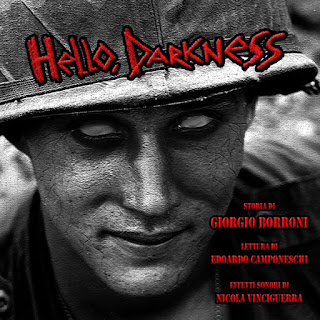 Copertina dell'audiolibro "Hello, Darkness", racconto di Giorgio Borroni.