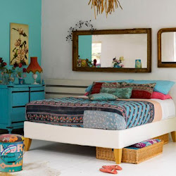 bedroom headboard colors boho turquoise designs pink decor happy gypsy eclectic decoration bohemian wall bedrooms chic bed decorating walls mirror