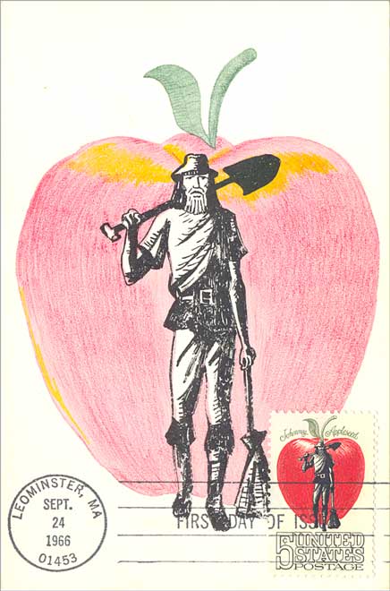 POSTCARDY: the postcard explorer: Johnny Appleseed Stamp