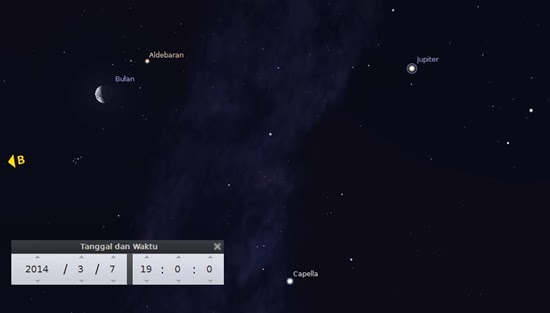 Bulan dan Bintang Aldebaran Bertemu Malam Ini