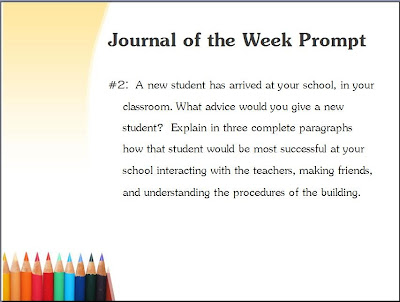 Mrs. Beers' Language Arts Class: Common Core Journal of the Week ...