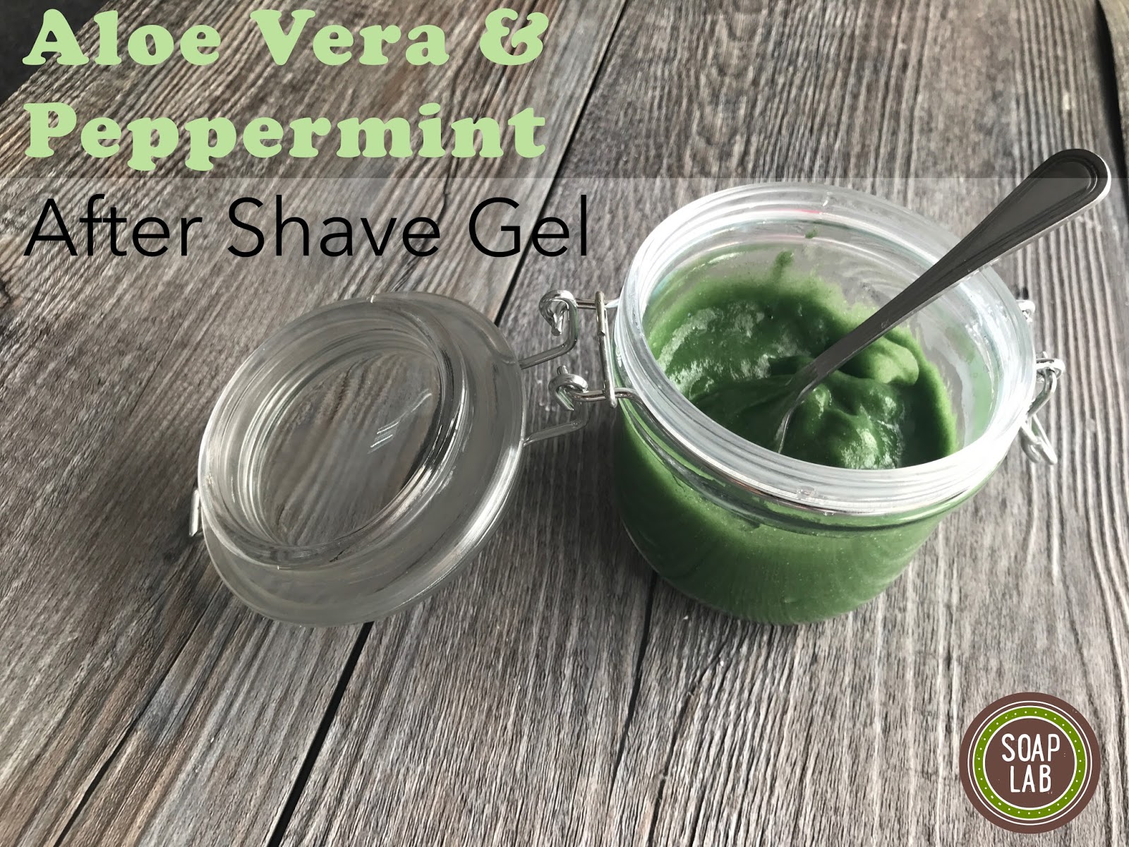 SoapLab Malaysia How To Make Aloe Vera & Peppermint After Shave Gel