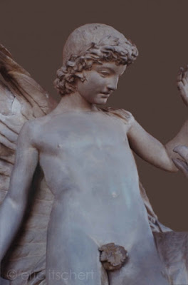 dieux, Sculptures, Voyage à Florence, Jardin Boboli, Ganymède, Hippolyte Moulin, mythologie, aigle, Zeus, enlèvement, 