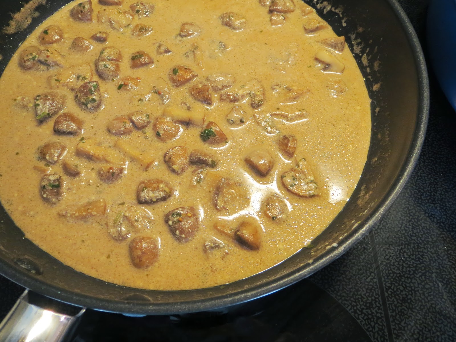 Kitchen Cactus Steak with Mushroom, Sherry, and Whole Grain Mustard Sauce