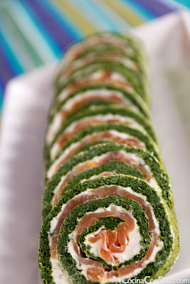 Rollo de salmon y espinacas - Receta paso a paso Rollo de salmon y espinacas - Receta paso a paso