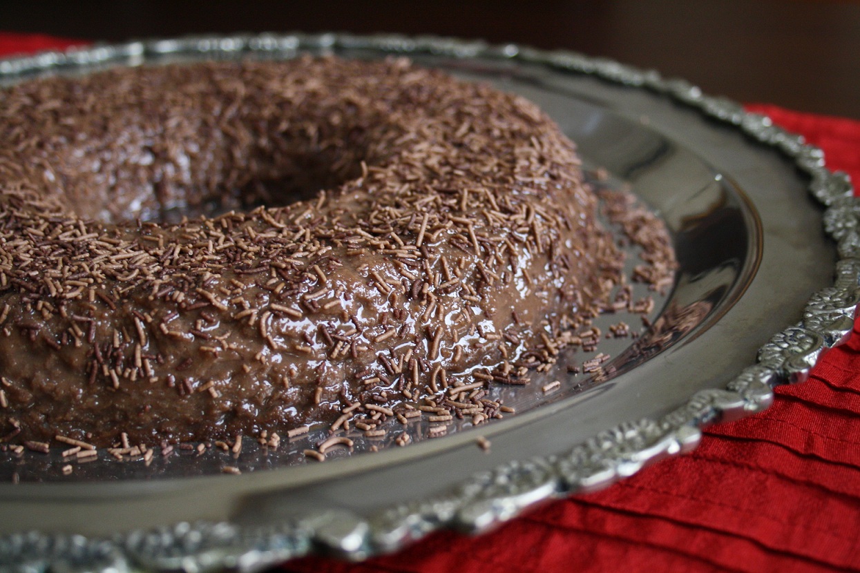 Cooking in the Desert Brigadeirão (Brazilian Chocolate dessert)
