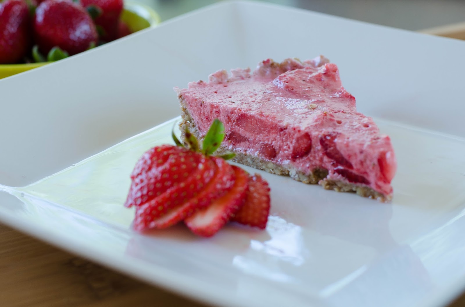 Organically Paleo Frozen Strawberry Tart