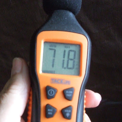 Decibel Meter Reading of 71.8 - Next Door A/C Unit - December 3, 2018 Decibel Meter Reading of 71.8 - Next Door A/C Unit - December 3, 2018