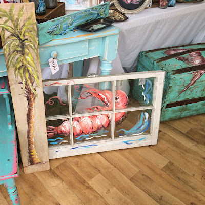 Painting on Reclaimed Wood - Summerville Flowertown Festival | The Lowcountry Lady