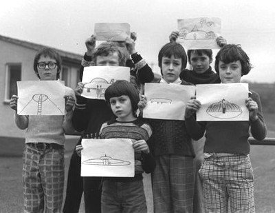 Broadhaven School Children Drawings of UFOs February 1977