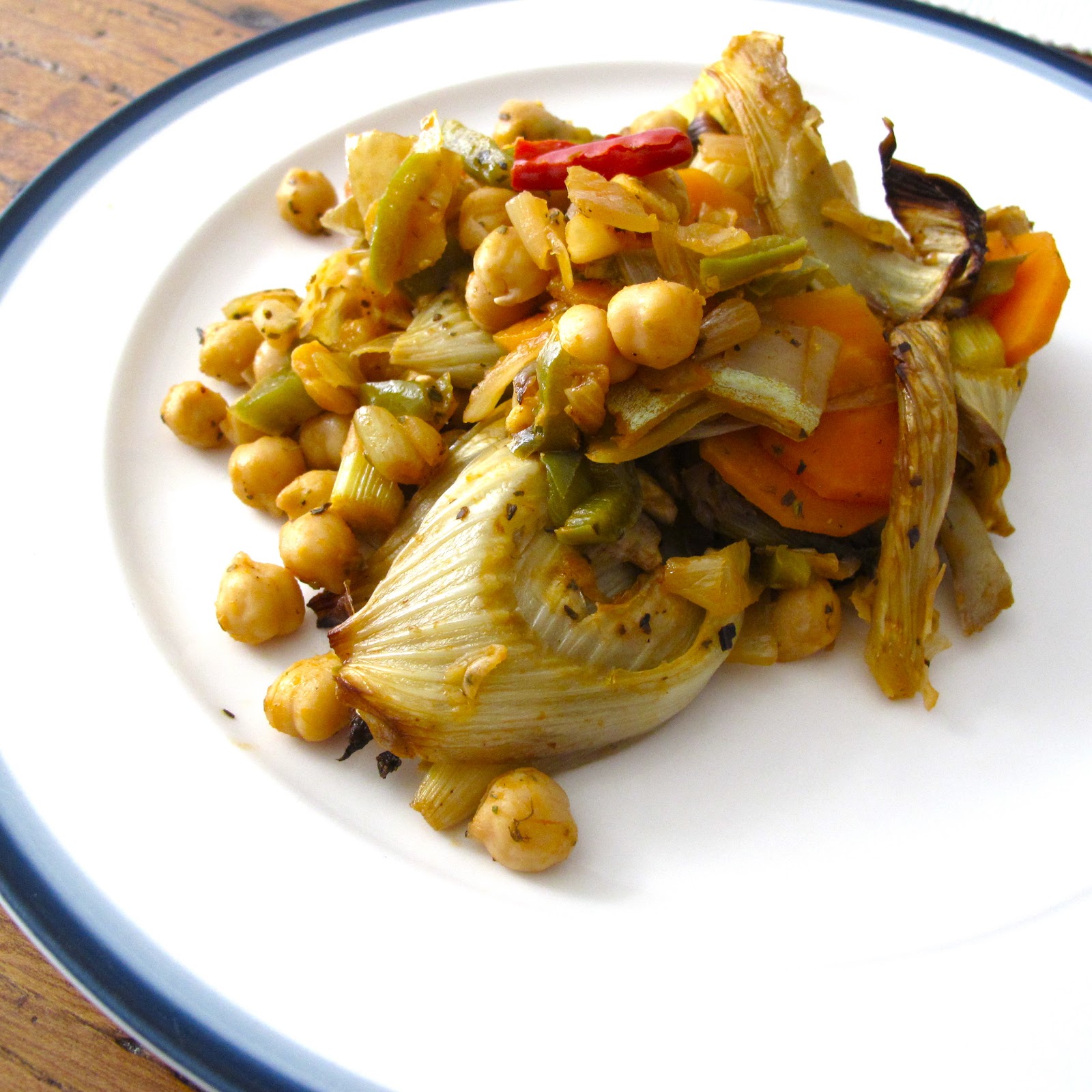 Cozinhar sem Lactose Grão com funcho assado