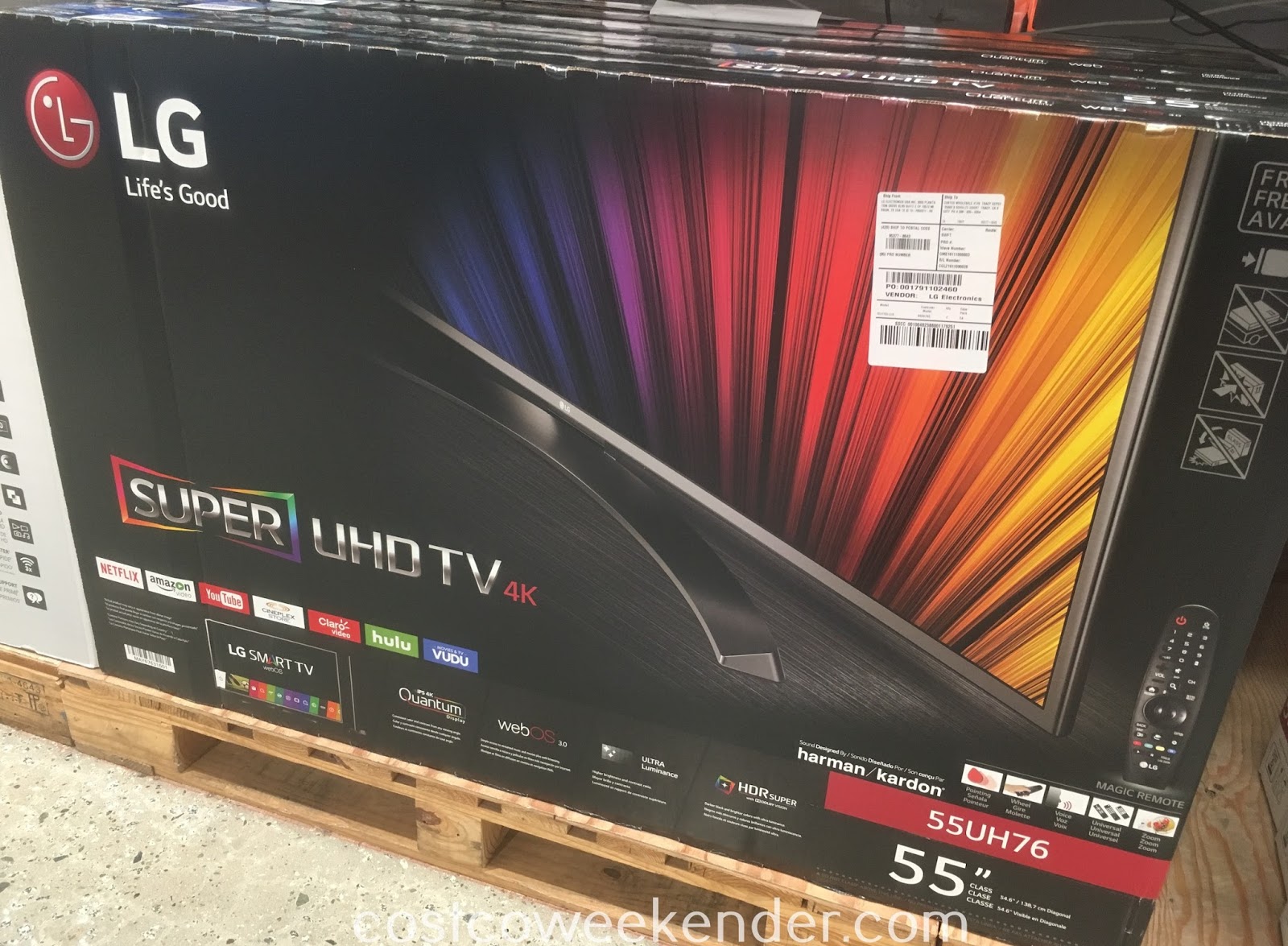 LG 55UH7650 55 UHD 4K HDR Smart LED TV Costco Weekender