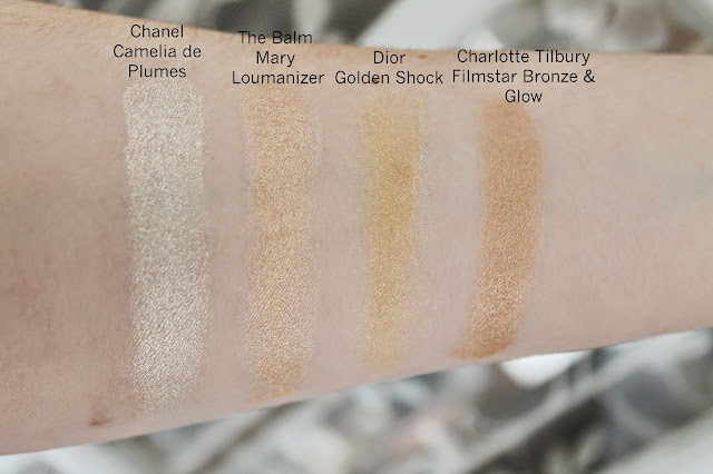 Dior Gold Shock Highlighter swatches
