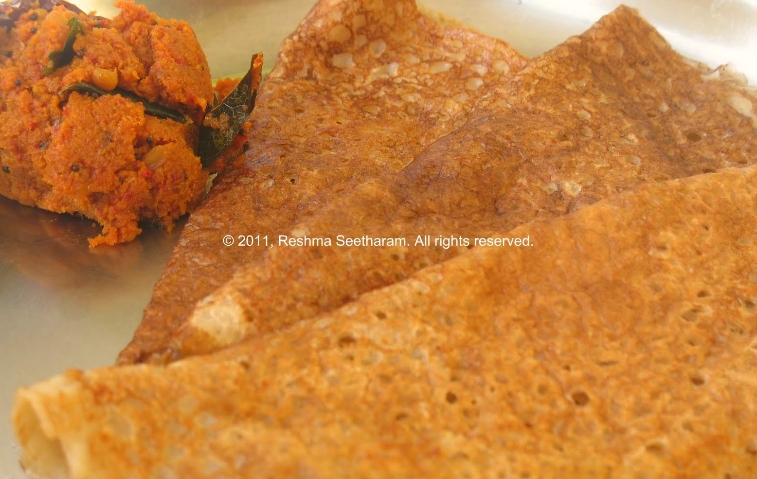 Godhi dosa / Whole Wheat crepes