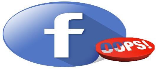 error en el Facebook