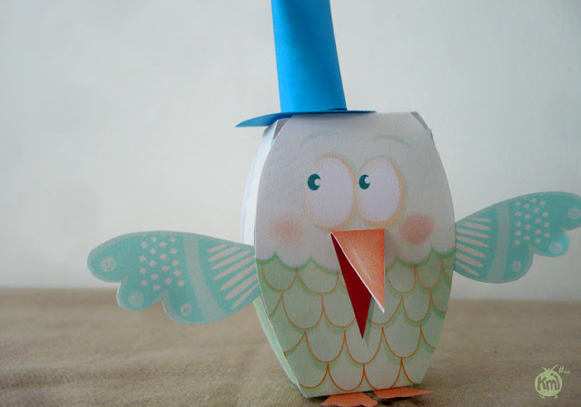 paper toys bird camille epplin - kmiep