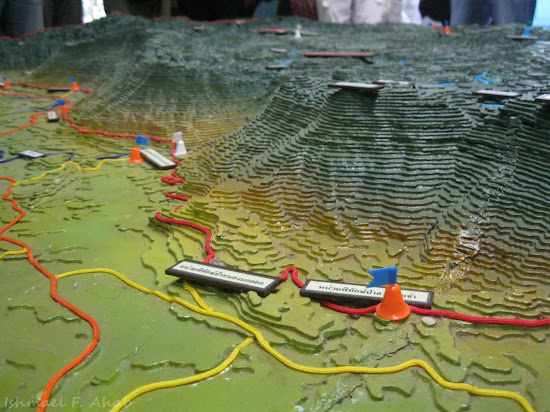 Scaled model of Phukhieo Wildlife Sanctuary