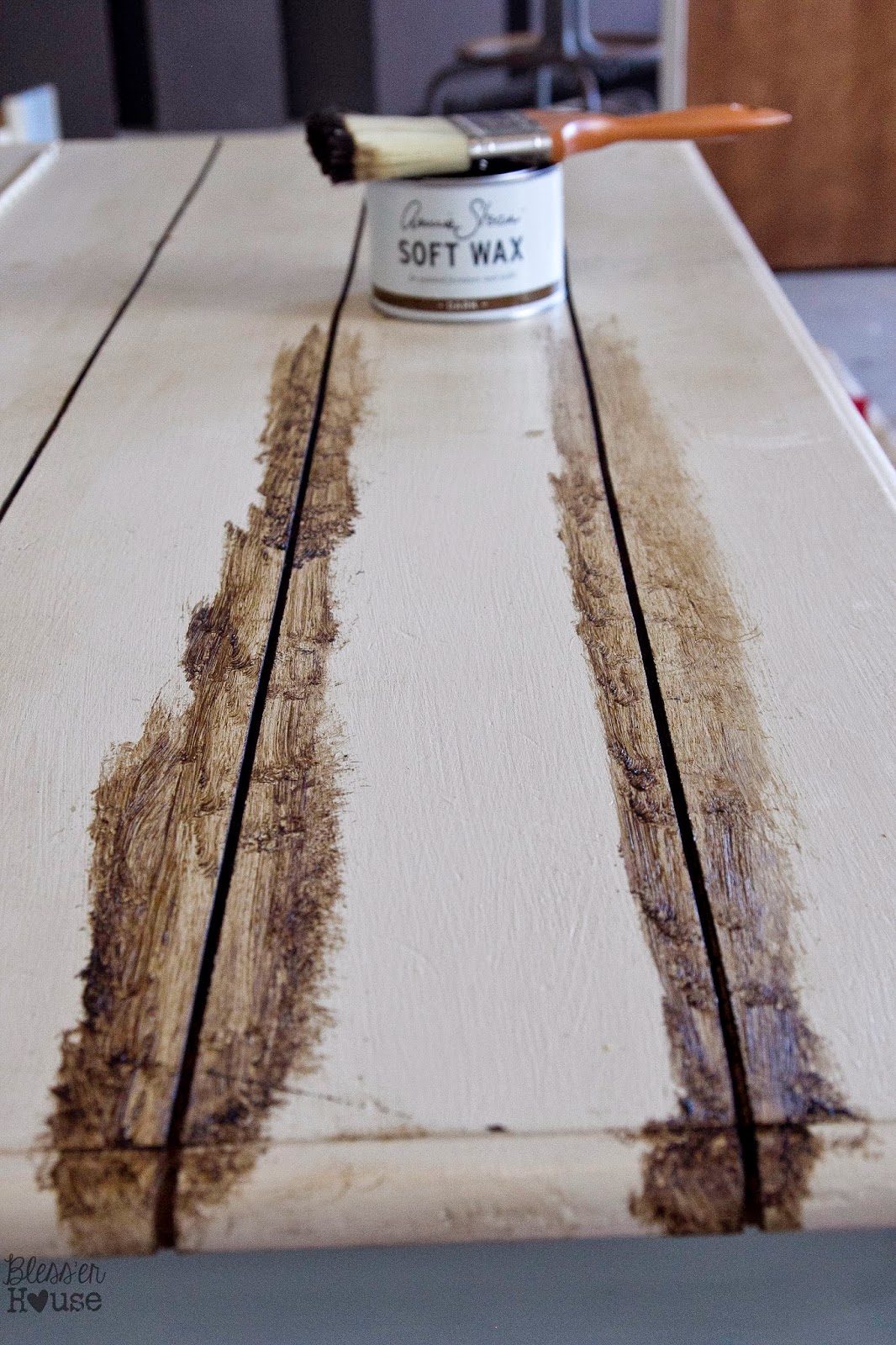 Faux Reclaimed Wood Table Top HowTo Bless'er House