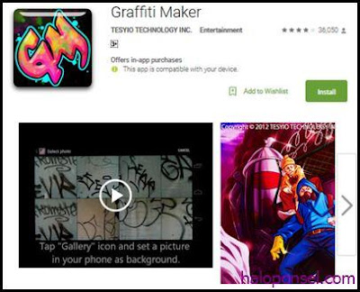 Aplikasi Pembuat Graffiti di Hp Android - Graffit Maker