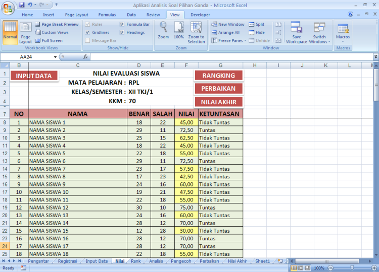 SOAL ESSAY TIK TENTANG MICROSOFT EXCEL