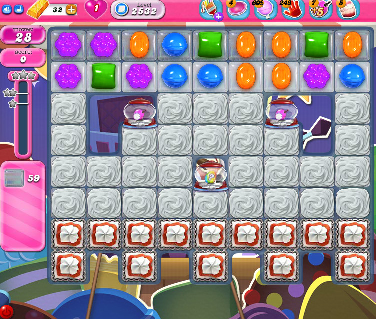 Candy Crush Saga level 2532 Candy Crush Saga level 2532