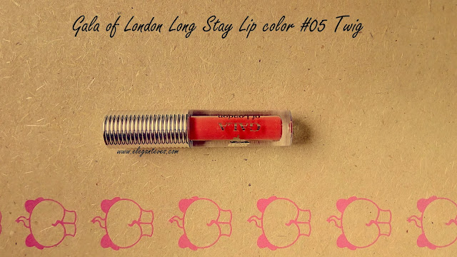 Review of Gala Of London Long Stay Lip Color #05 Twig