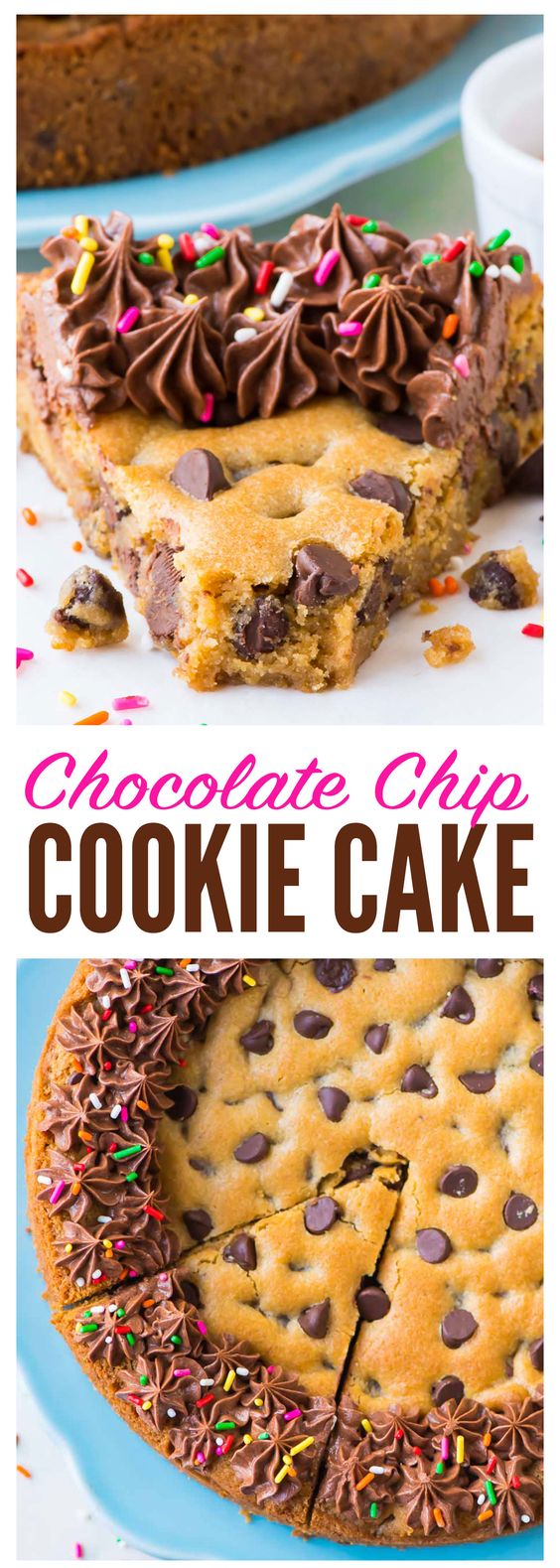 Chocolate Chip Cookie Cake Recipe