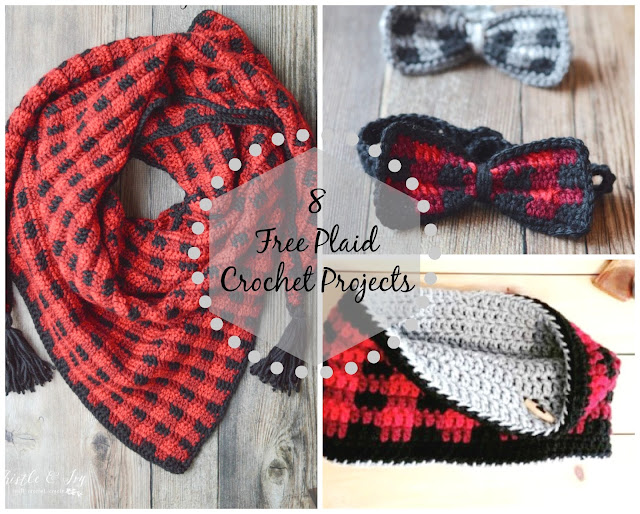 8 Free Plaid Crochet Projects