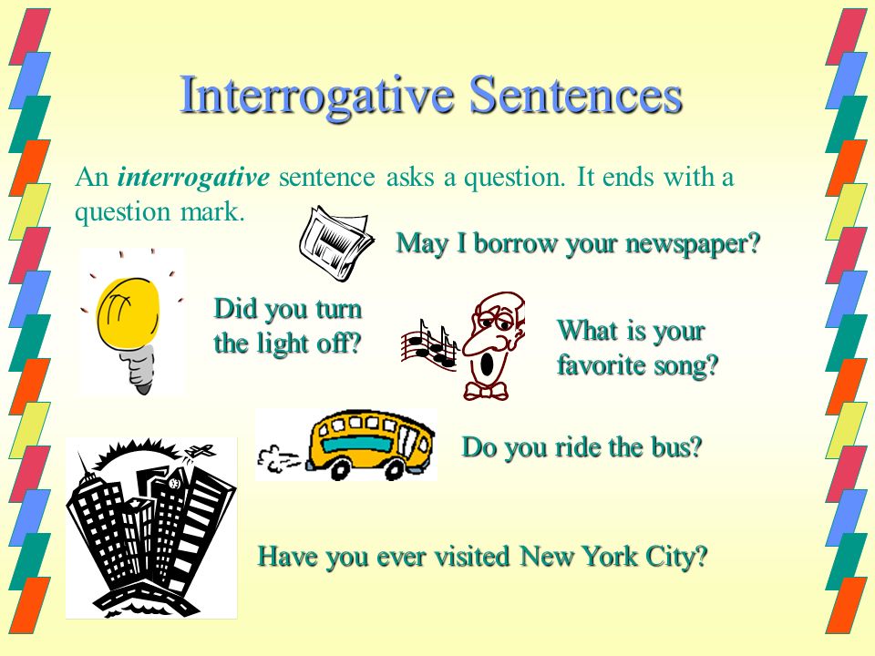Declarative And Interrogative Sentences Exercises