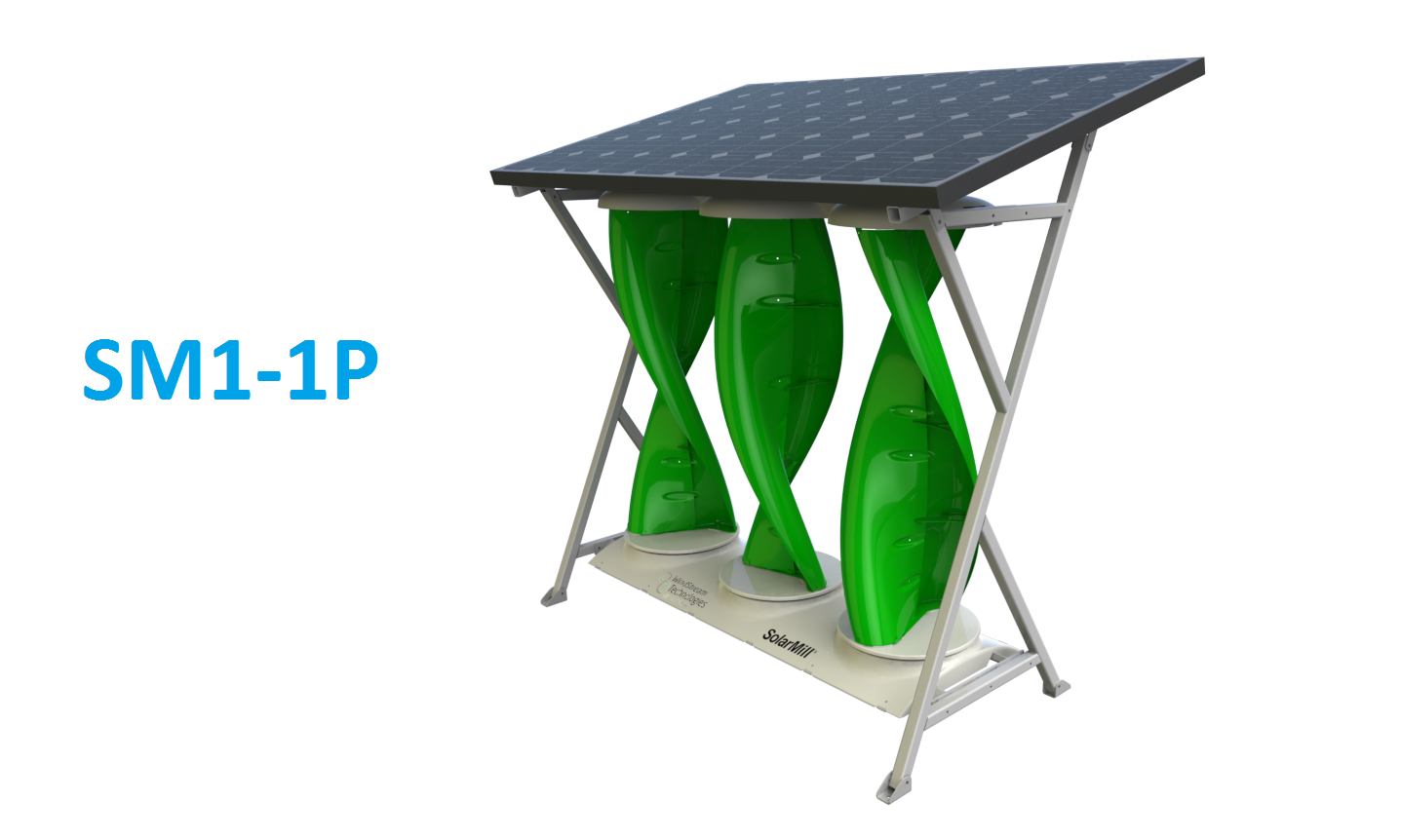 Windvoltz Wind Voltz Hybrid Solar Wind Energy System Solar Mill SM1 1P