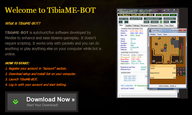 Cara Menggunakan TibiaME-BOT Auto Hunt Beserta Gambar (Lengkap) Cara Menggunakan TibiaME-BOT Auto Hunt Beserta Gambar (Lengkap)