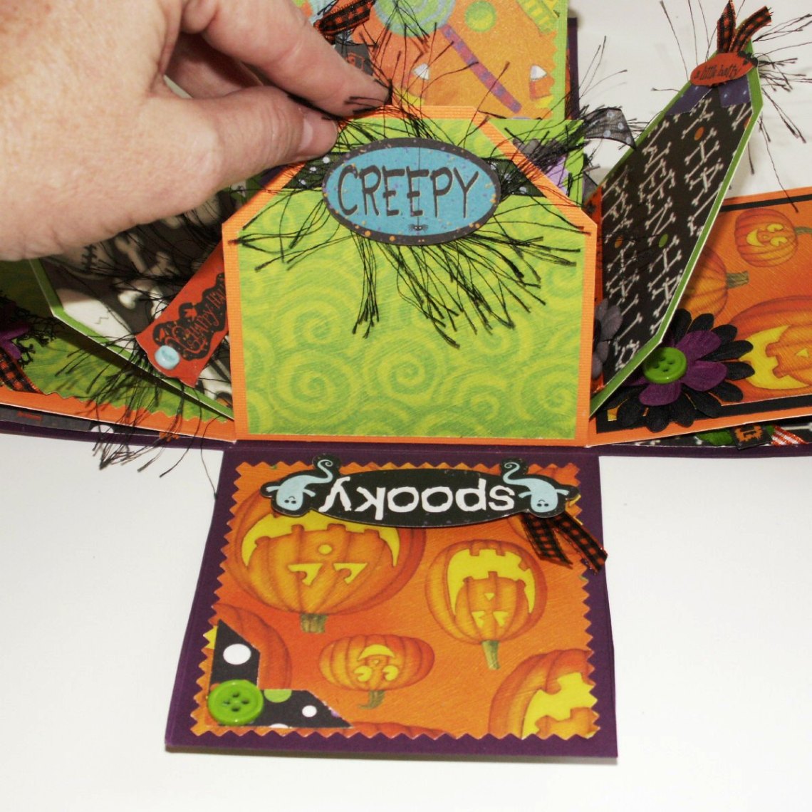 Dizzy Blond Designs: Halloween Explosion Box
