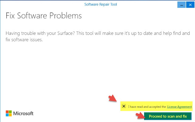اداة Microsoft Software Repair Tool