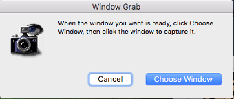Choose the window to Take Screenshot on Mac
