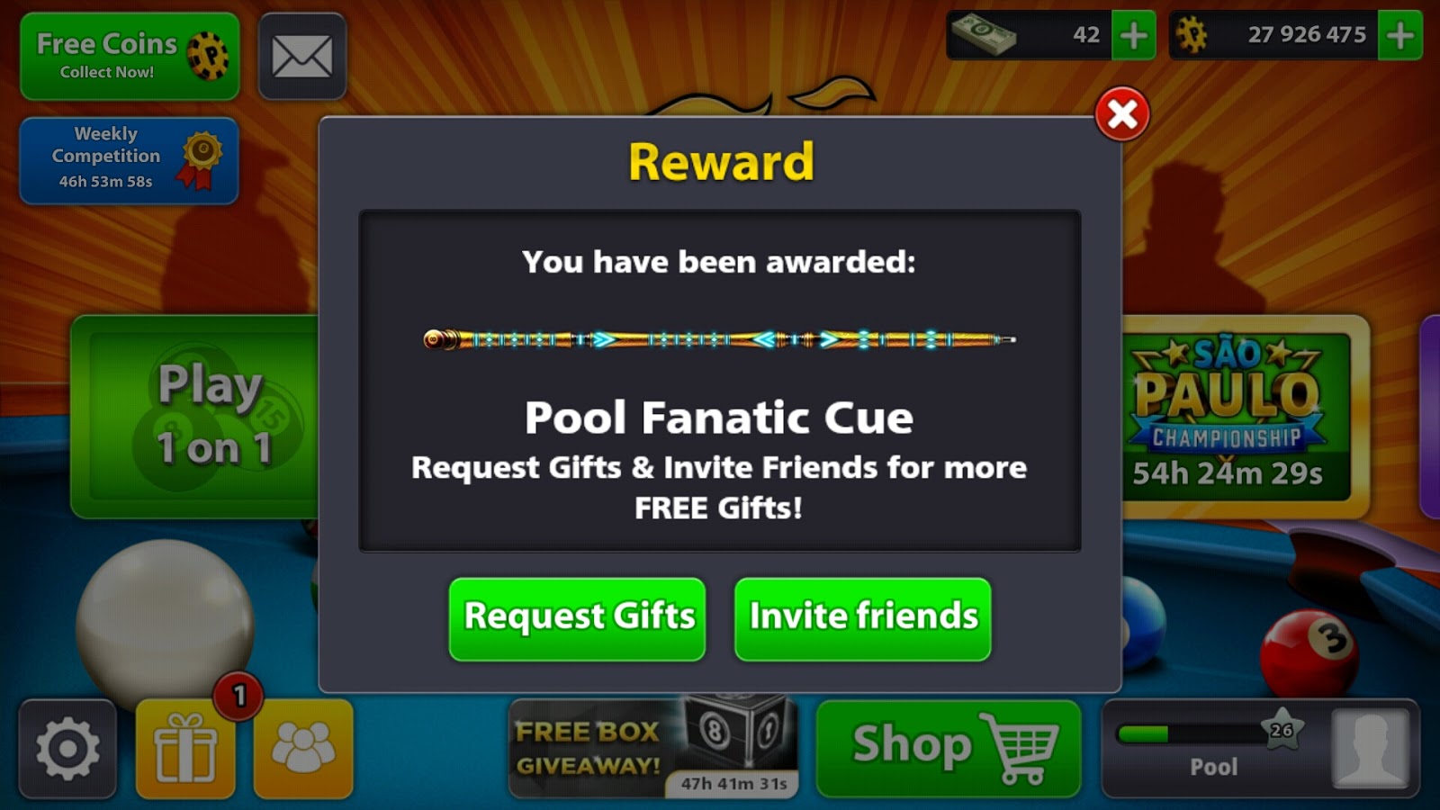 FREE!! FREE!! Fanatic cue,HURRY!! It's only for limited time. - 