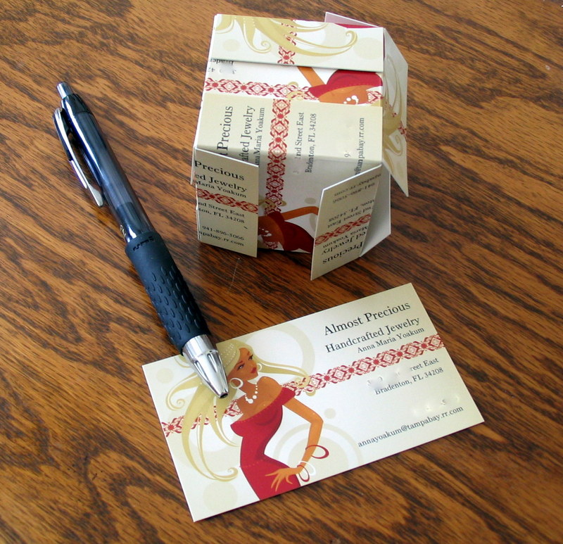 A Beader's Blog What to do with Old Business Cards