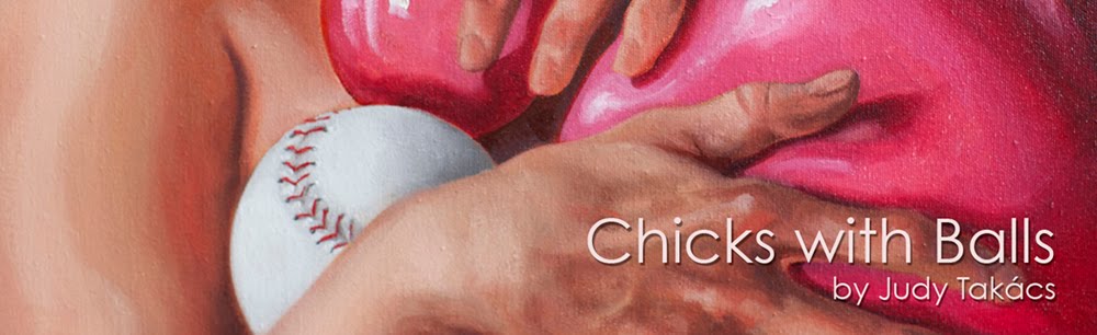 Chicks with Balls by Judy Takács