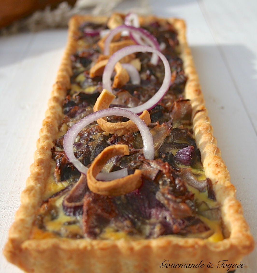Gourmande&Toquée: Tarte aux oignons rouges et parmesan