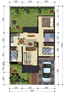 Contoh Denah Rumah Minimalis 3 Kamar Dengan Garasi Mobil Contoh Denah Rumah Minimalis 3 Kamar Dengan Garasi Mobil