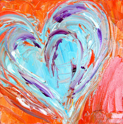 heart painting canvas hearts oil easy paintings knife palette tiny simple painted diy terrific improvement beginner reverse stretched purchase think