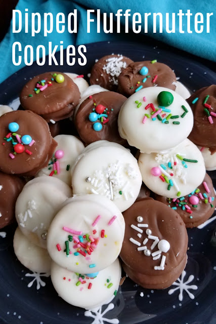 The perfect combination of textures and flavors, these chocolate dipped fluffernutter cookies are a great no bake treat. Peanut butter and marshmallow come together for the ultimate sweet and salty, crunchy and creamy cookies. The perfect combination of textures and flavors, these chocolate dipped fluffernutter cookies are a great no bake treat. Peanut butter and marshmallow come together for the ultimate sweet and salty, crunchy and creamy cookies.