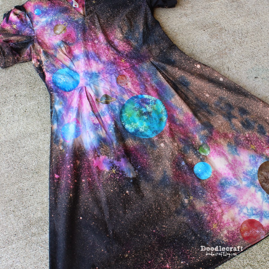How to Make a Galaxy Dress with Tie Dye!